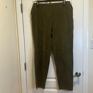 Lands’ End Velour Pants